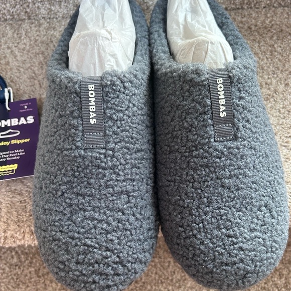 NWT Bombas Sunday Slippers. Comfort. Cozy. Sherpa. Cushioned. Men’s 8.5/9 - Picture 2 of 7